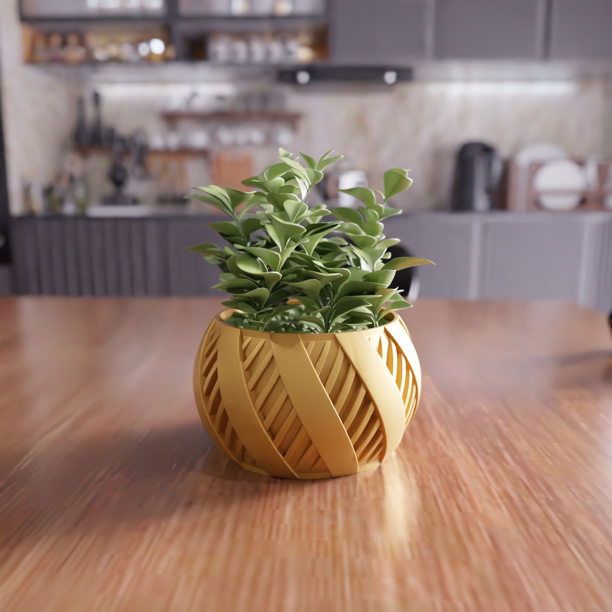 Decorative Flower Pot - 404 3D print model_7