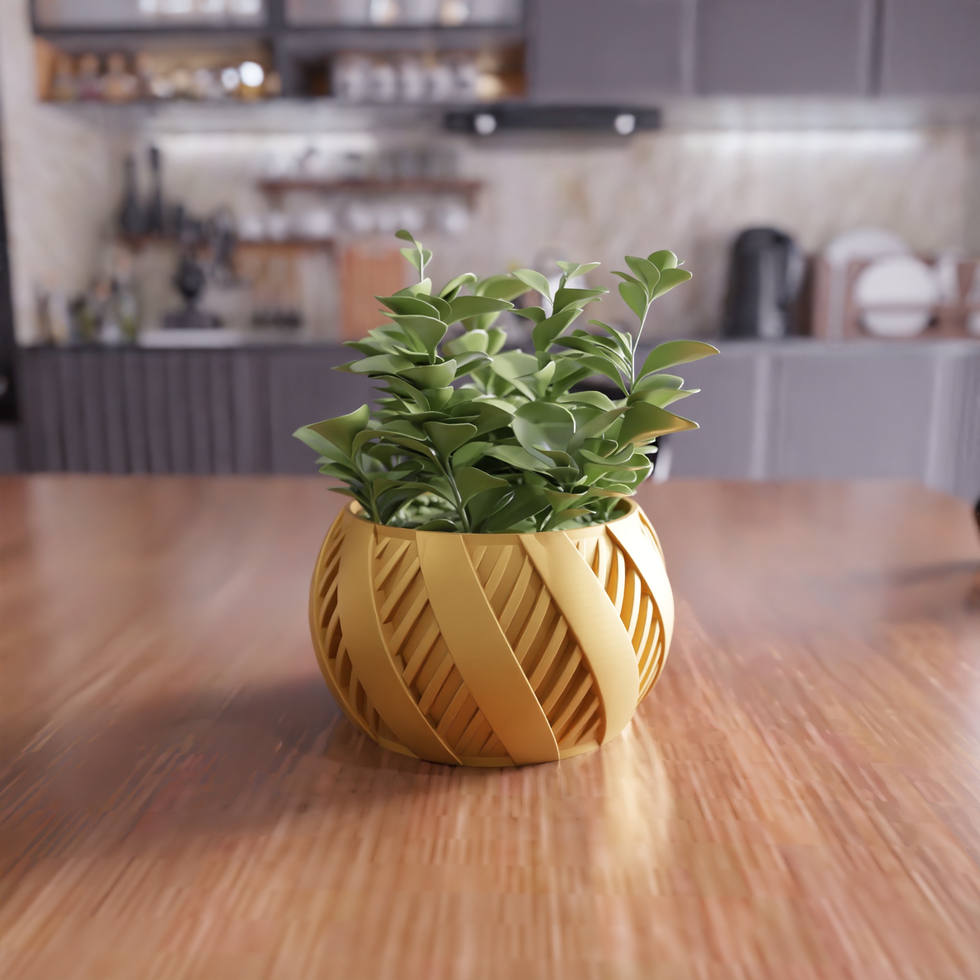 Decorative Flower Pot - 404 3D print model_4
