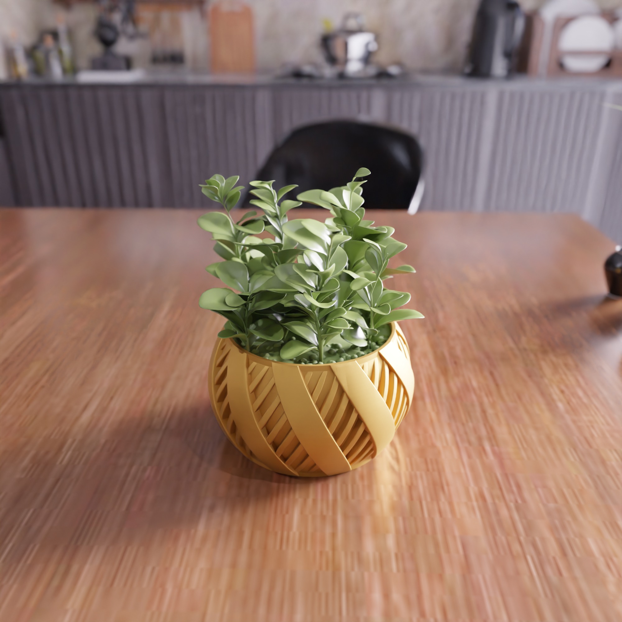 Decorative Flower Pot - 404 3D print model_6