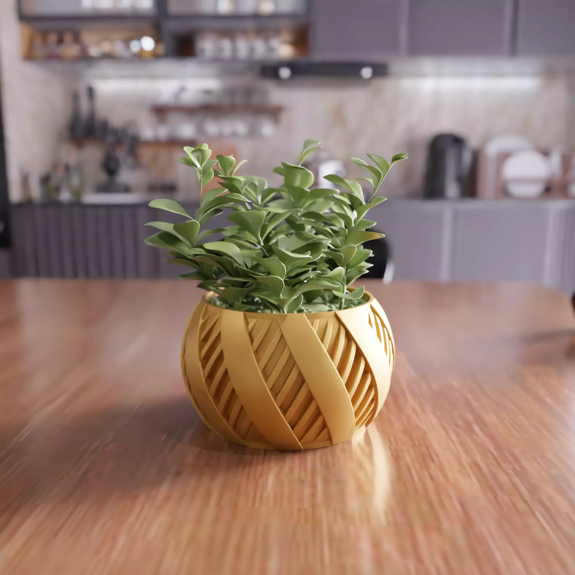 Decorative Flower Pot - 404 3D print model_0