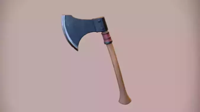 wooden handled axe
