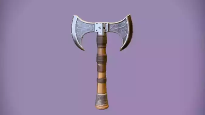 ornate double headed axe 