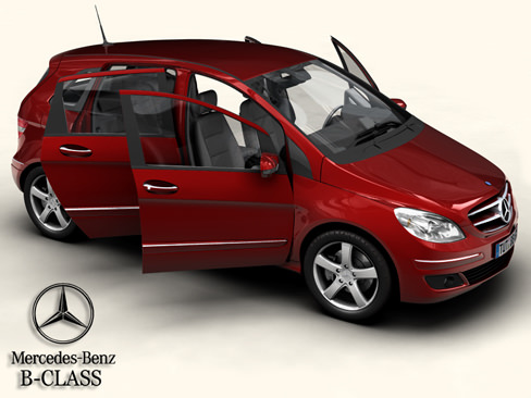 Mercedes B-Class 3D model_3