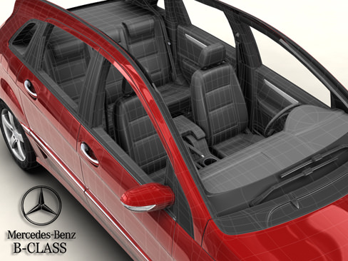 Mercedes B-Class 3D model_6