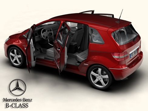 Mercedes B-Class 3D model_4