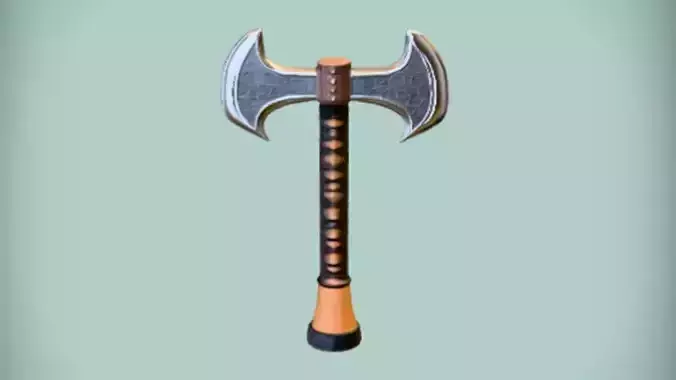 Double headed battle axe 