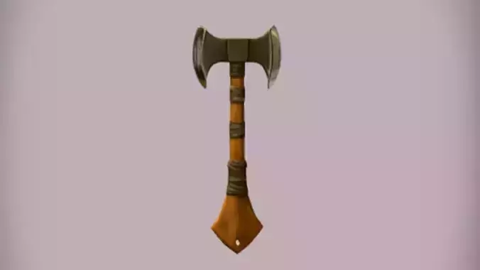 Double headed battle axe 