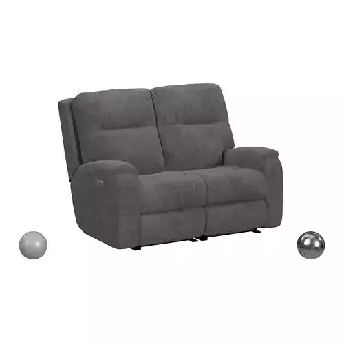 Penn Power Reclining Loveseat with Power Headrests 