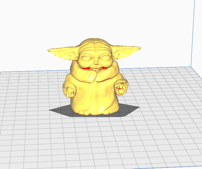 Baby yoda art 3D print model_8