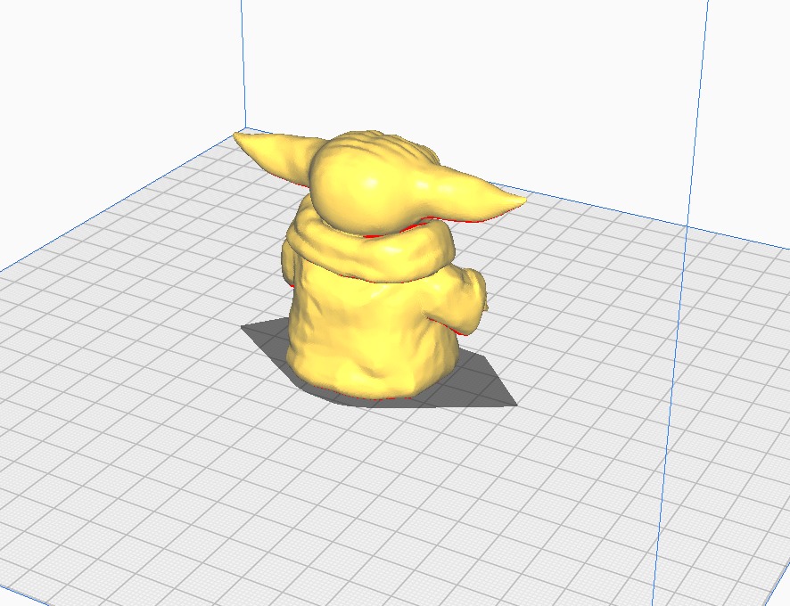 Baby yoda art 3D print model_7