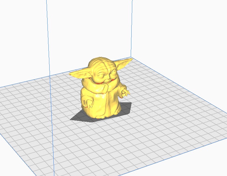 Baby yoda art 3D print model_6