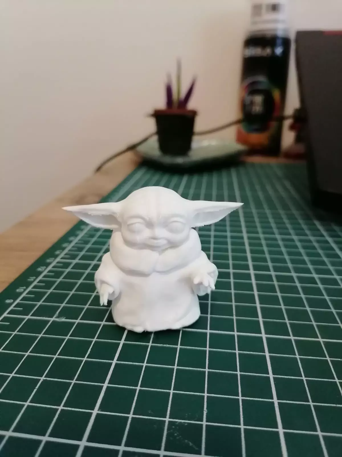 Baby yoda art 3D print model_0