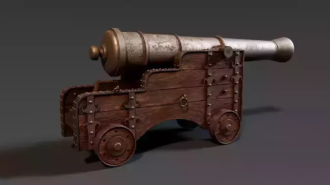 Old Cannon 3D Model