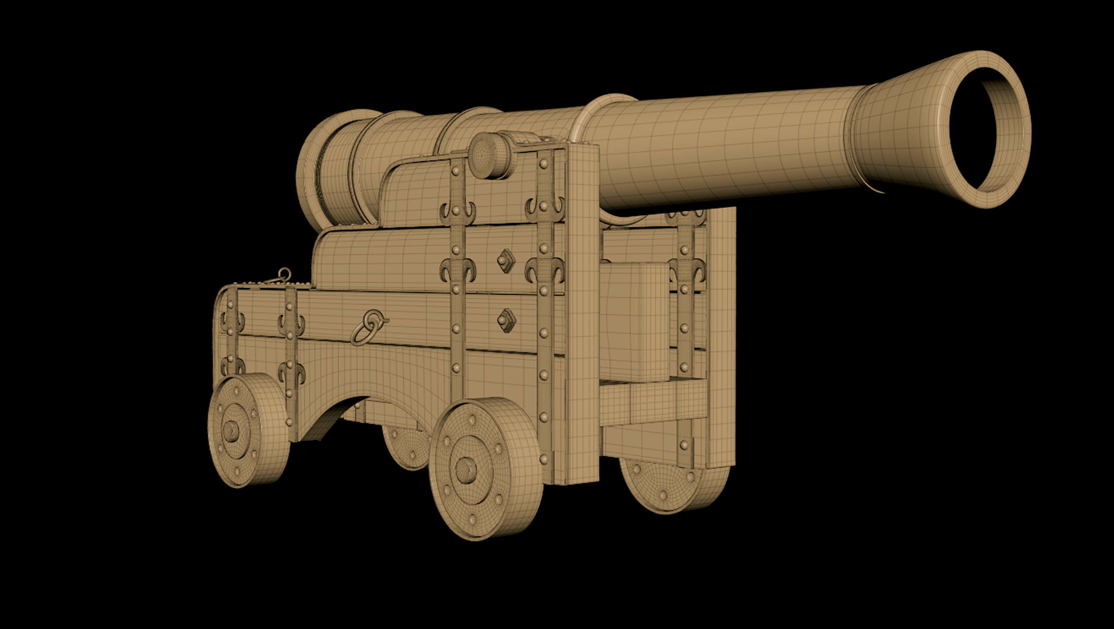 Old Cannon 3D Model 3D model_1