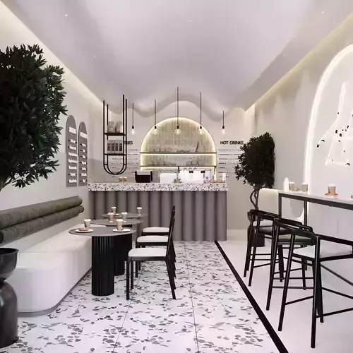 Small cafe 3D model