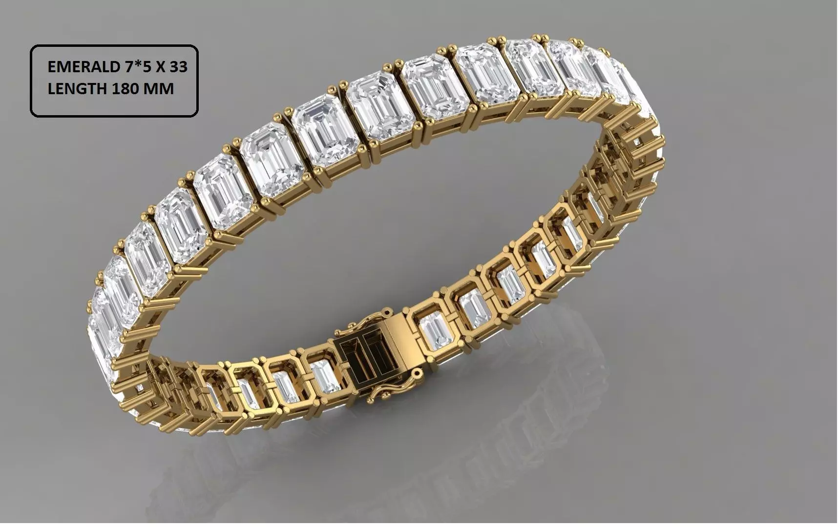 Tennis Bracelet 3D print model