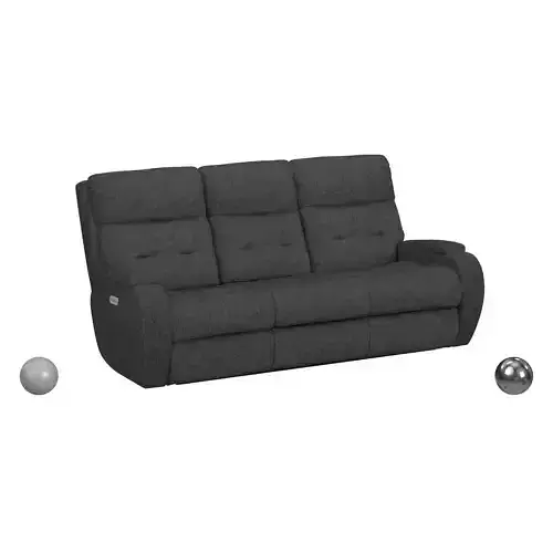 Strait Power Reclining Sofa with Power Headrests