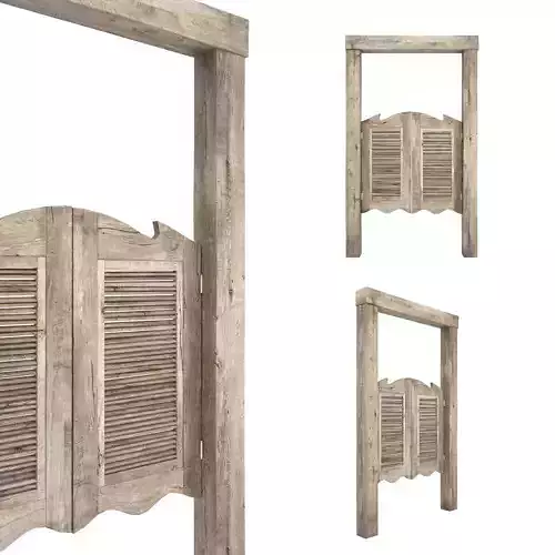 Old Wood Saloon Door