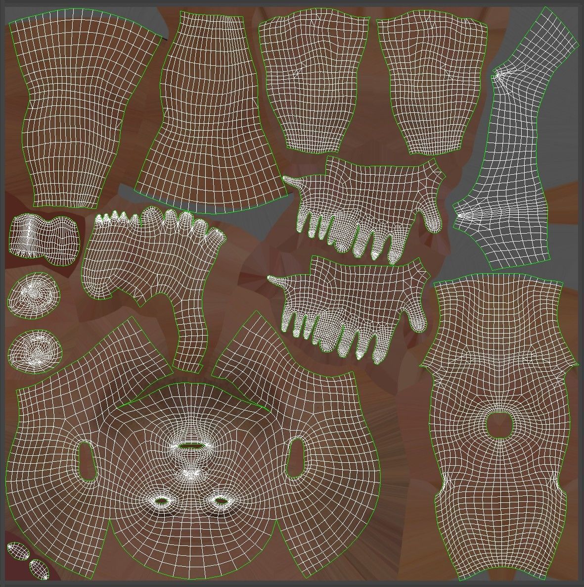 Man Body Low-poly 3D model_27