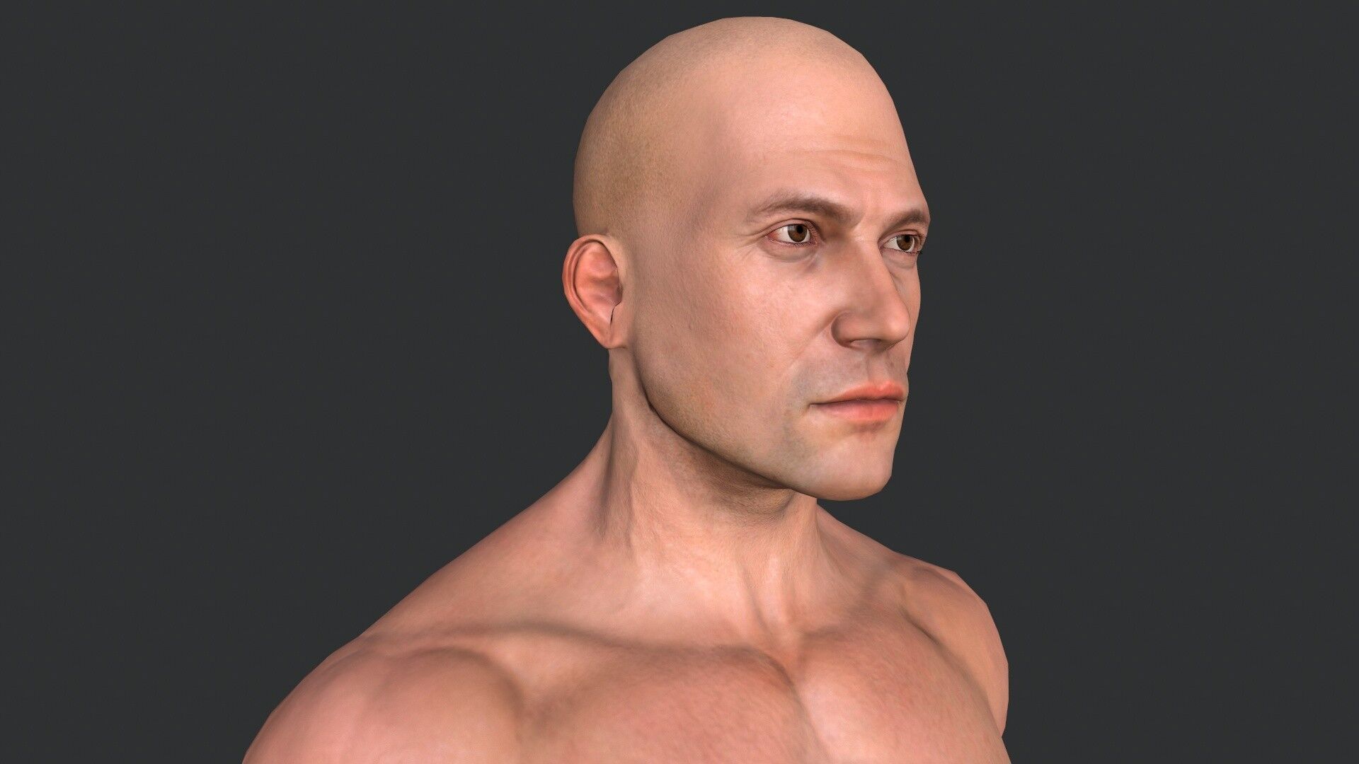 Man Body Low-poly 3D model_3