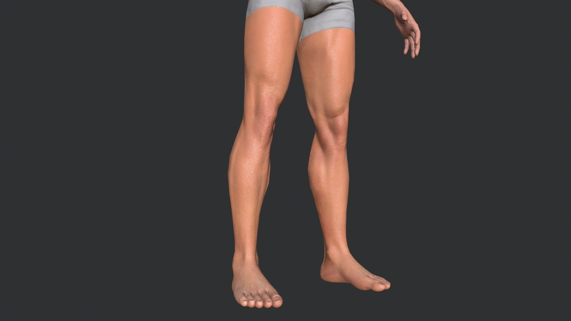 Man Body Low-poly 3D model_5
