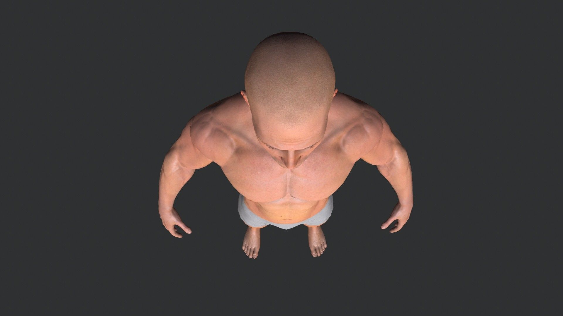 Man Body Low-poly 3D model_11