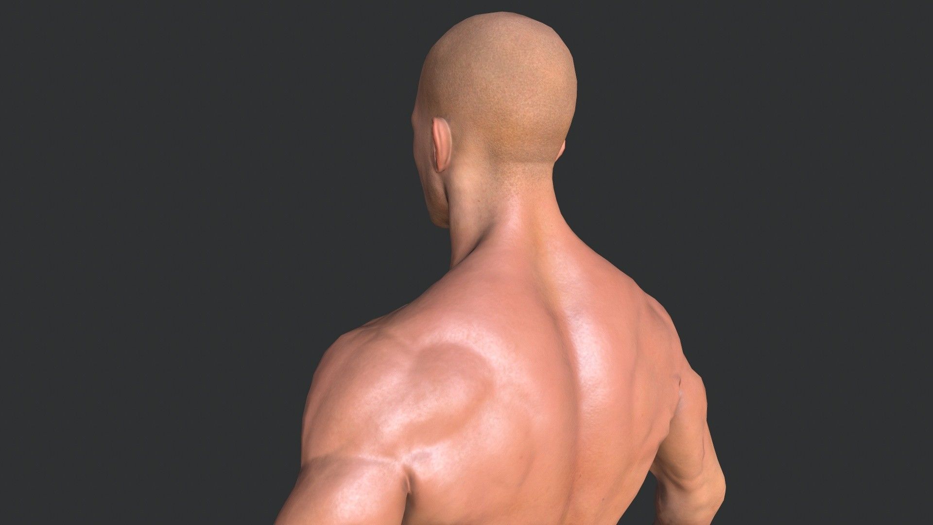 Man Body Low-poly 3D model_6