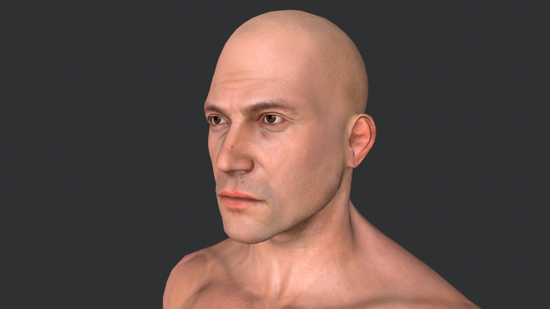 Man Body Low-poly 3D model_10