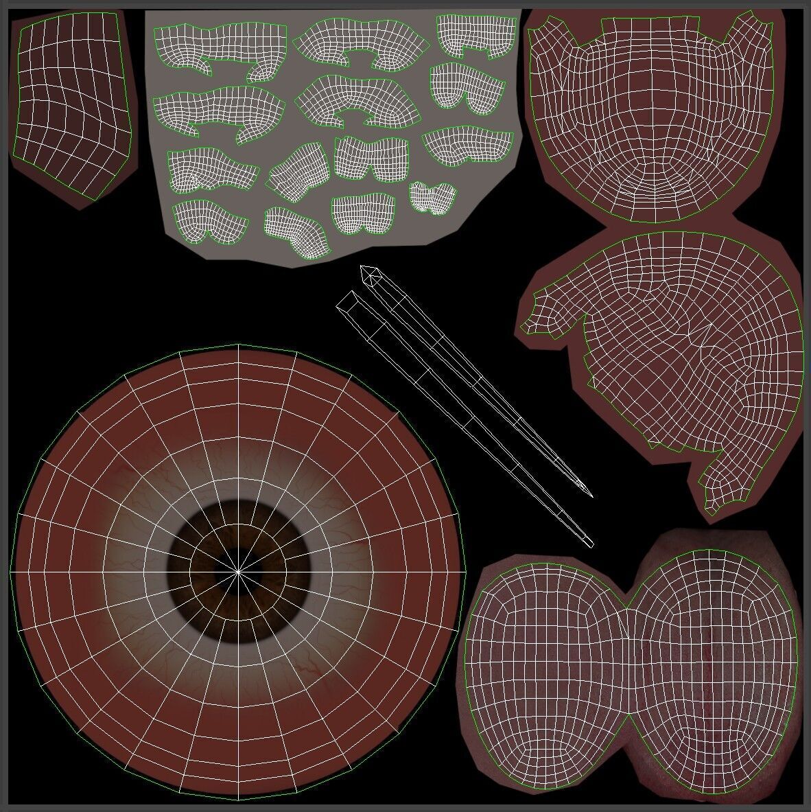 Man Body Low-poly 3D model_28