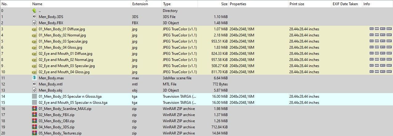 Man Body Low-poly 3D model_24