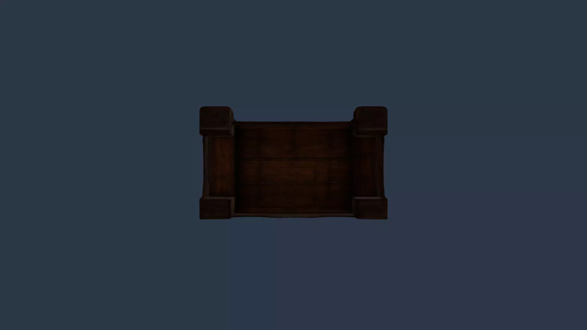 tall wooden closet 3D model_10