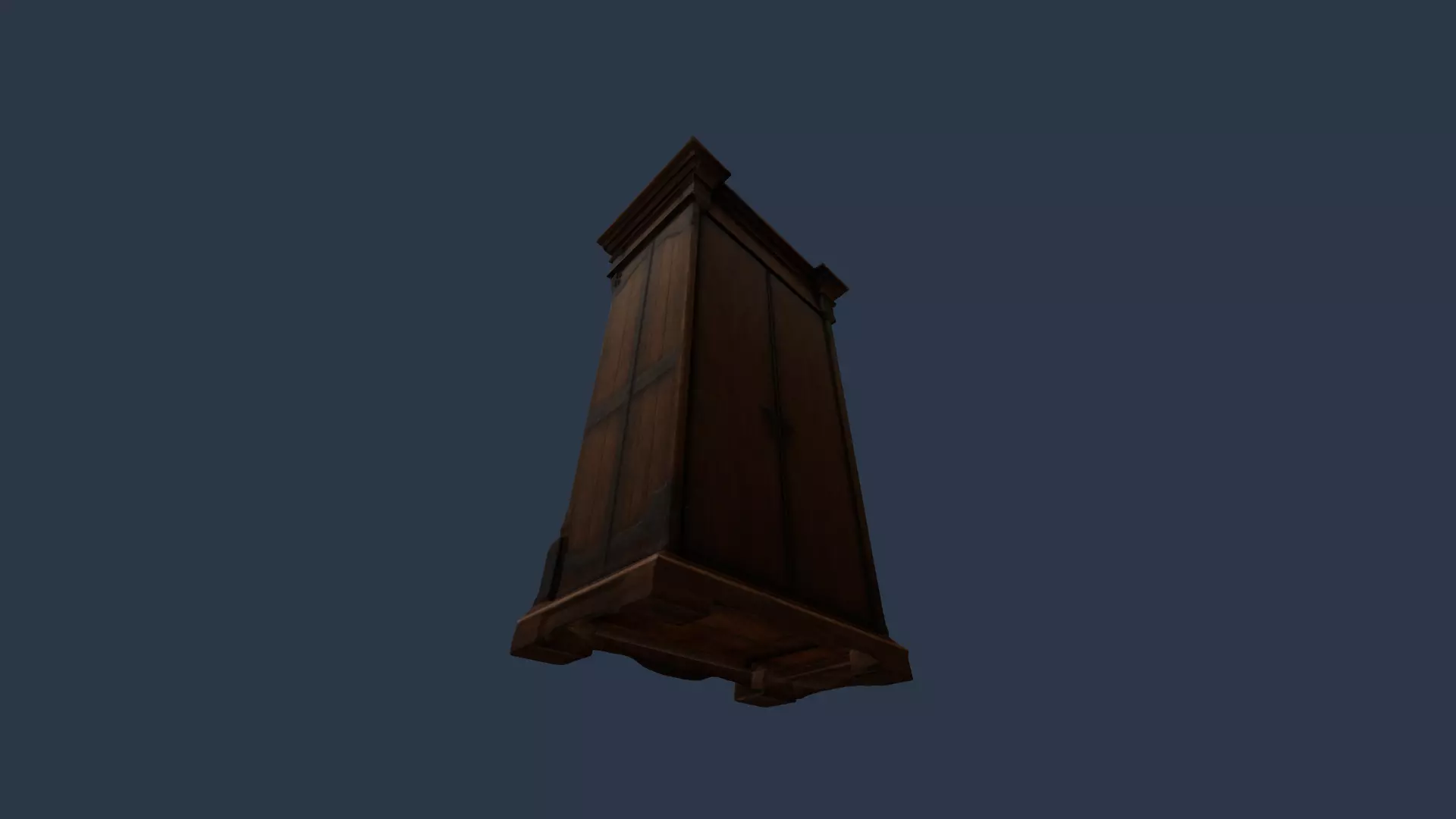tall wooden closet 3D model_16
