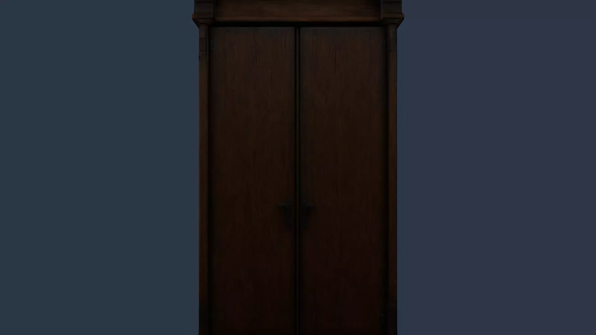 tall wooden closet 3D model_20