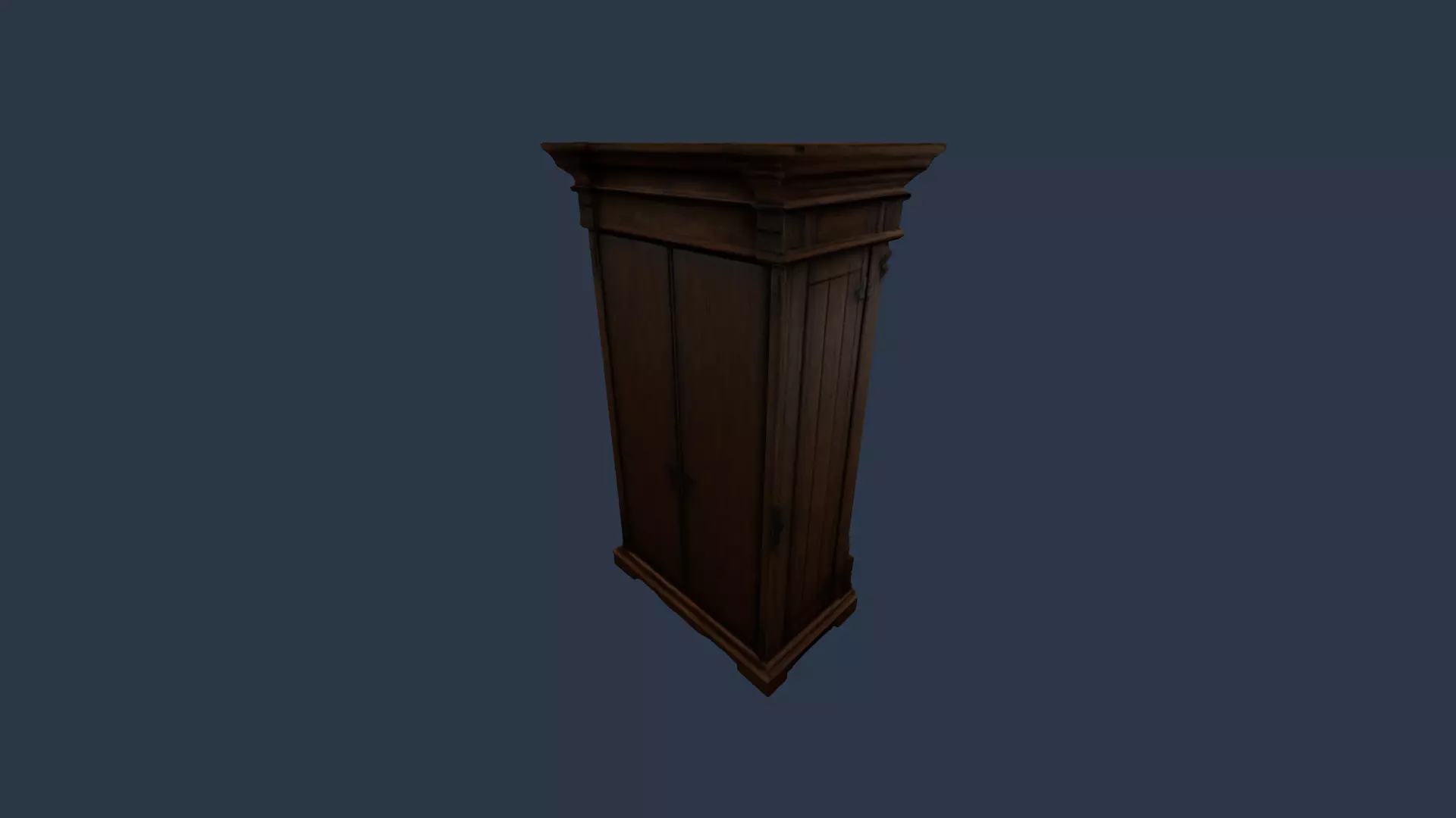 tall wooden closet 3D model_6