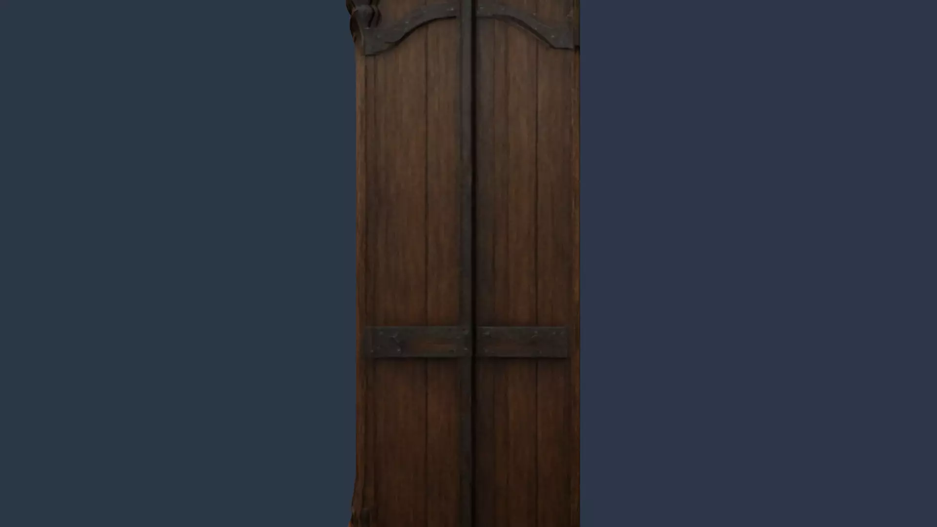 tall wooden closet 3D model_18