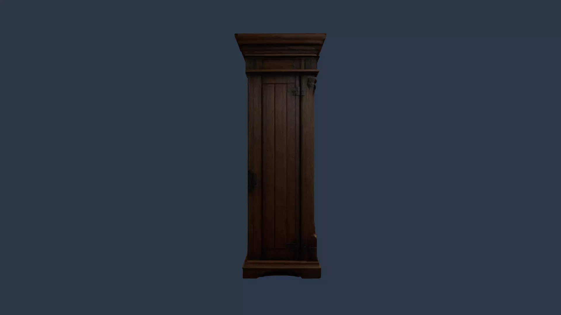 tall wooden closet 3D model_7