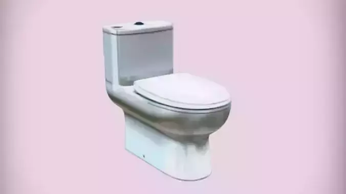 modern toilet 3D Game Ready Model