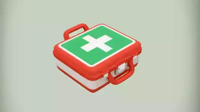 first aid kit 3D model
