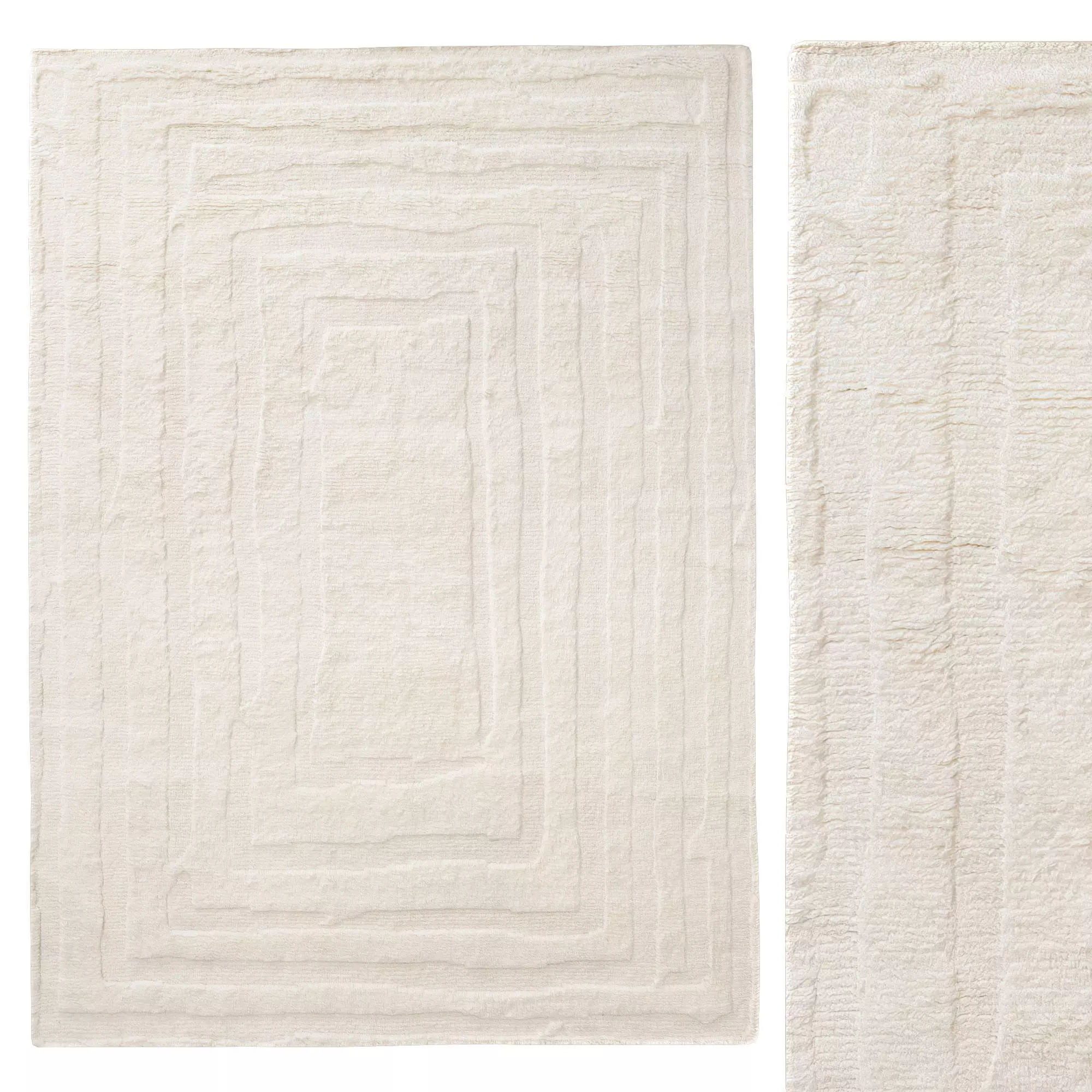 Kiri Wool Rug 3D model_0