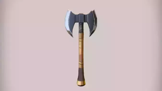 Double headed battle axe 