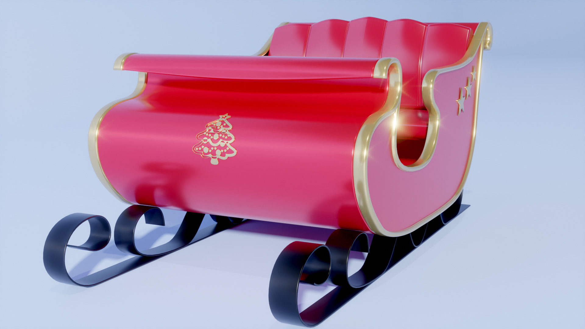 Sleigh 3D model_3
