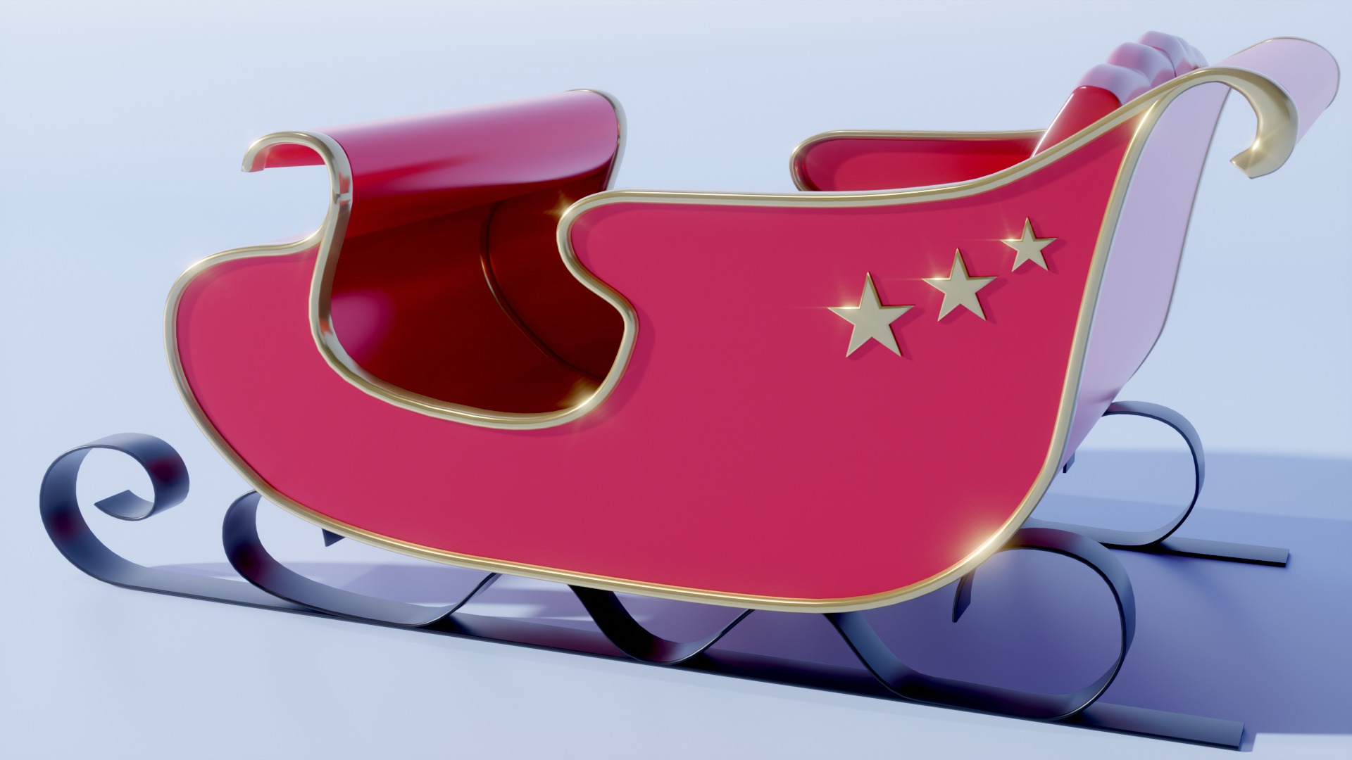 Sleigh 3D model_6