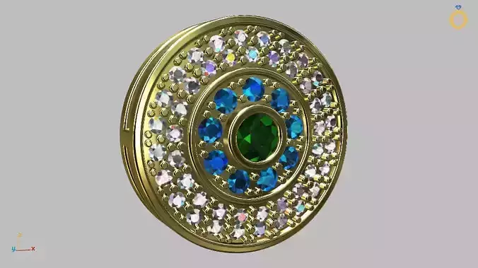 Mandala Diamond Pendant