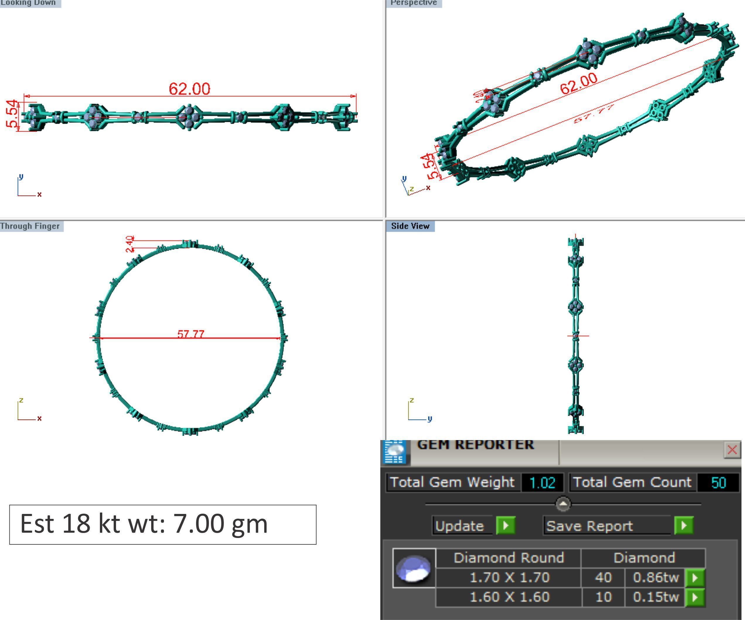 25 PCS TOP RATED BANGLE COLLECTION 3D print model_17