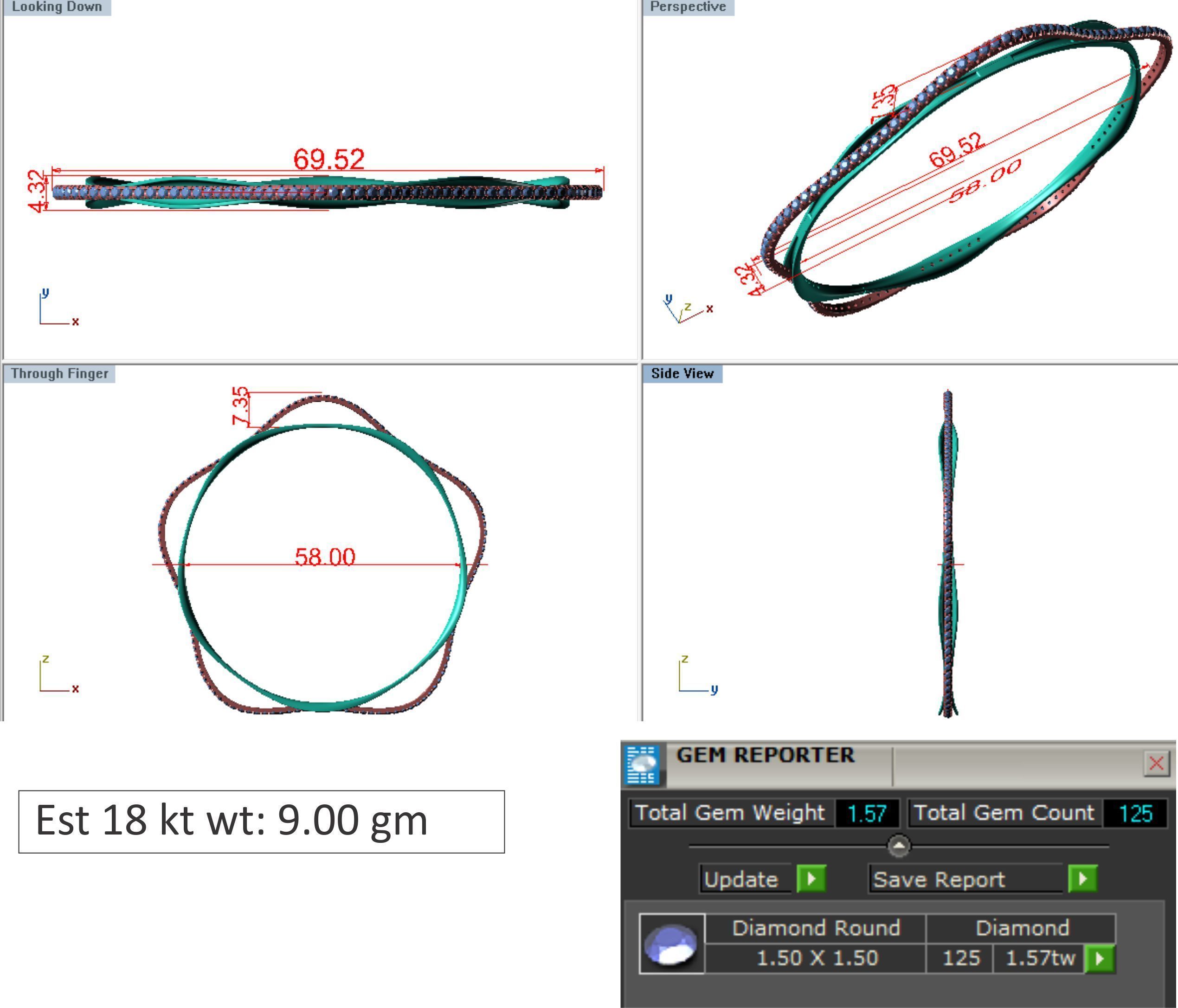25 PCS TOP RATED BANGLE COLLECTION 3D print model_2