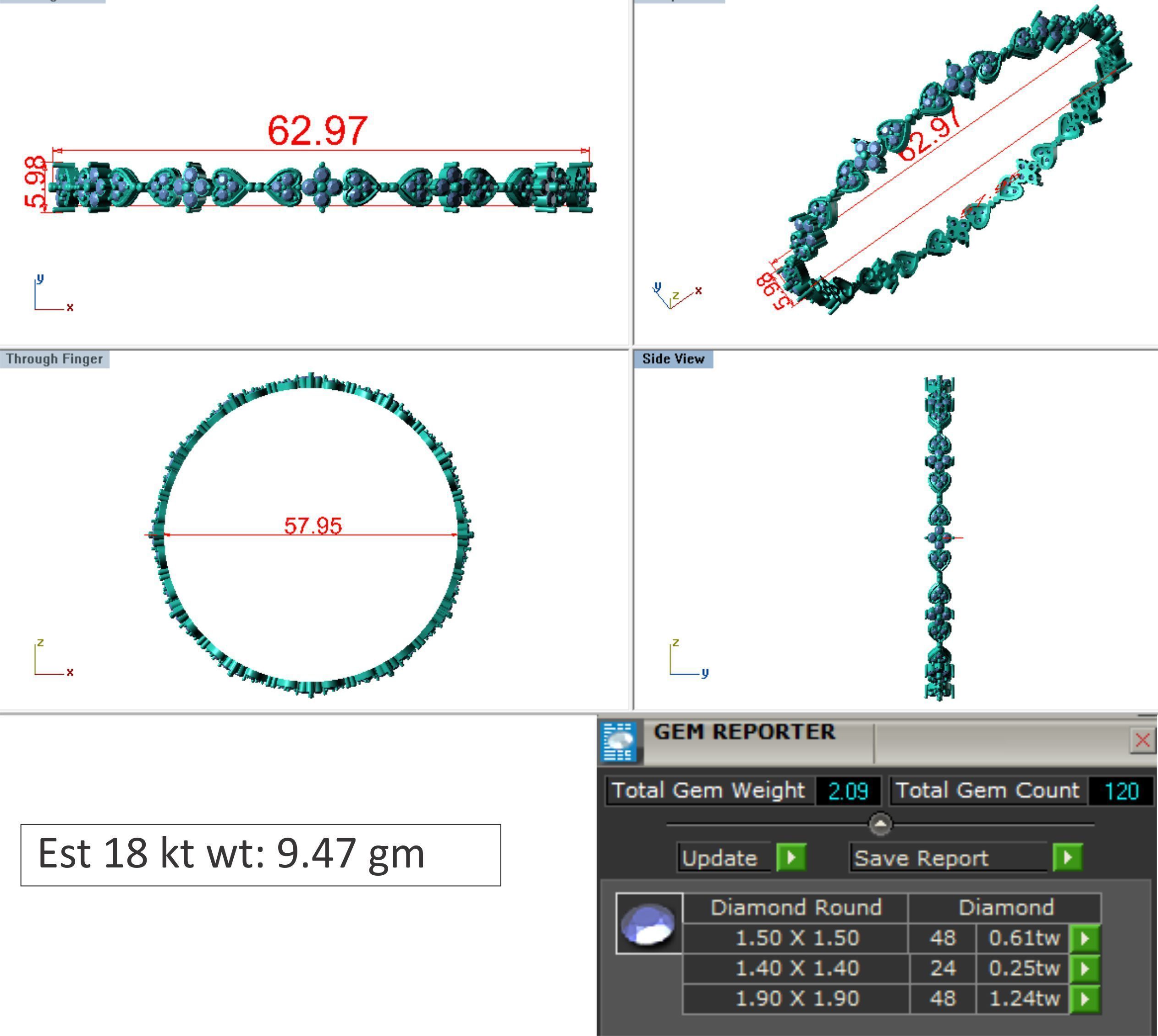 25 PCS TOP RATED BANGLE COLLECTION 3D print model_21