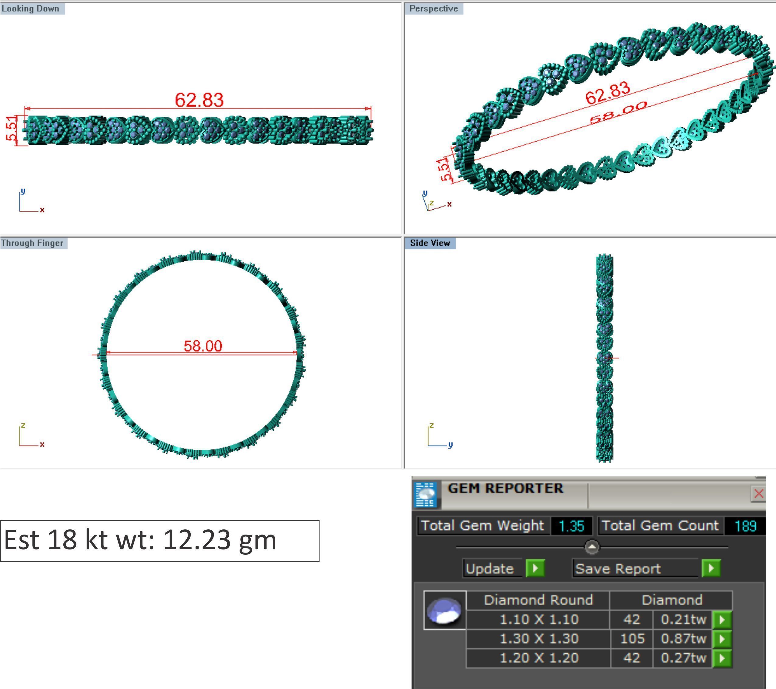 25 PCS TOP RATED BANGLE COLLECTION 3D print model_20