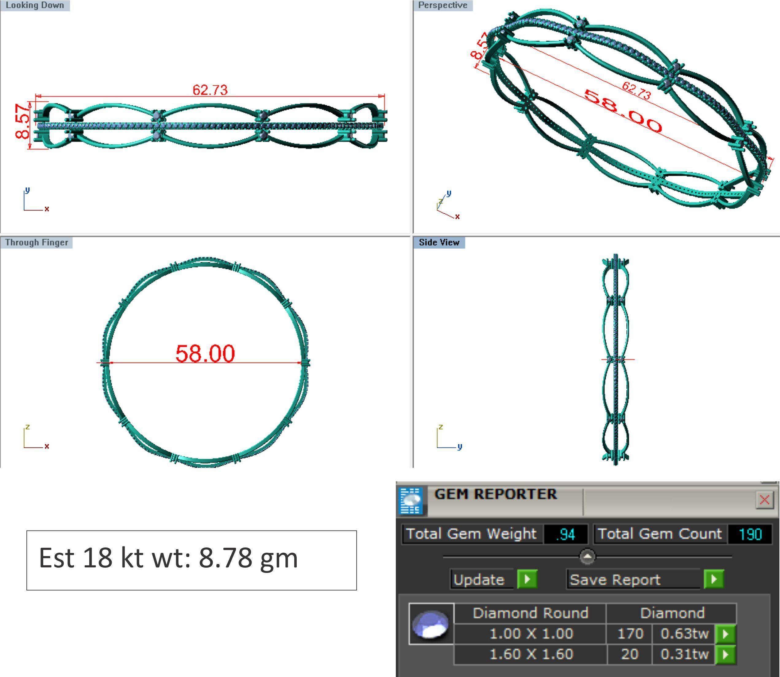 25 PCS TOP RATED BANGLE COLLECTION 3D print model_22