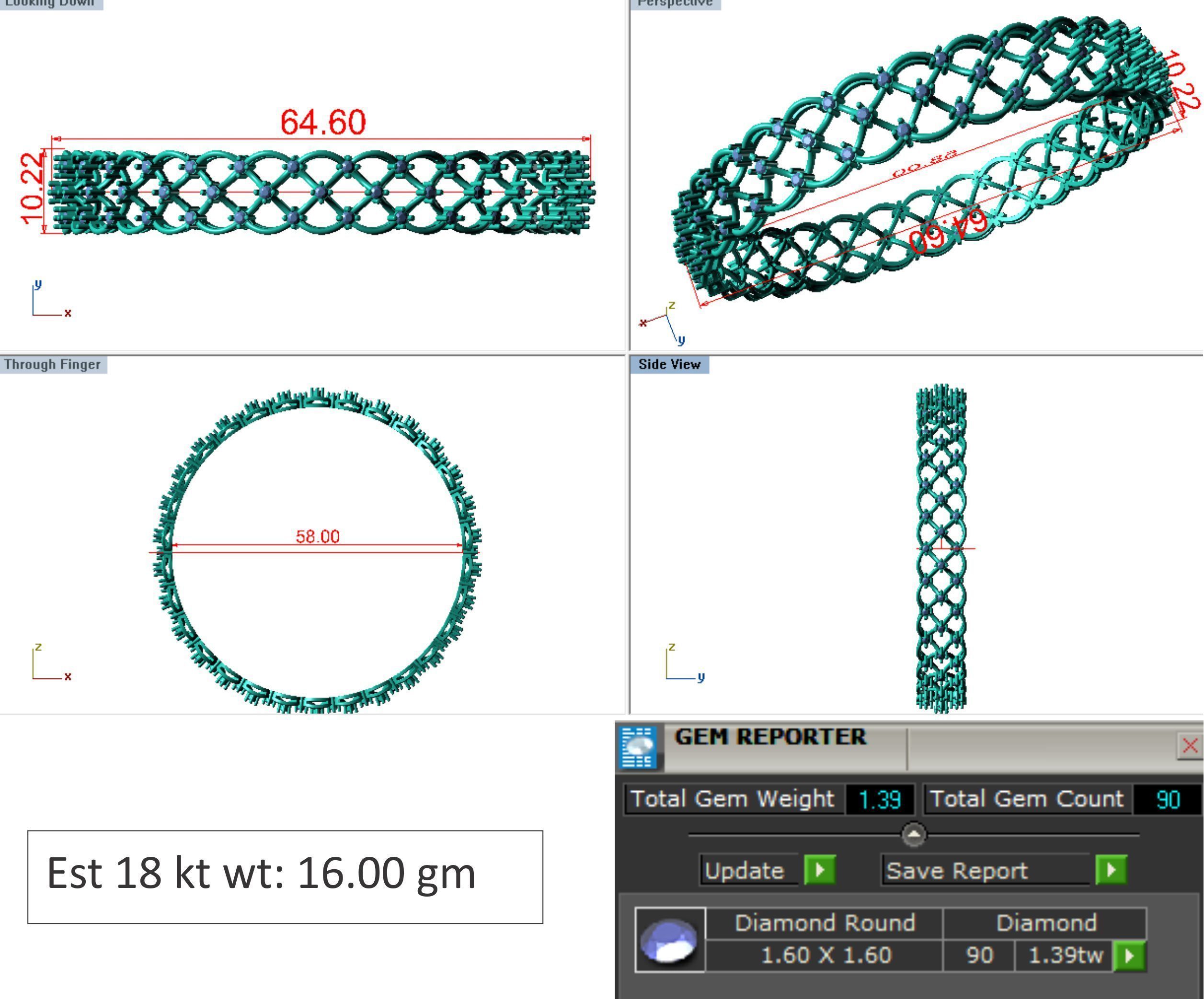 25 PCS TOP RATED BANGLE COLLECTION 3D print model_23