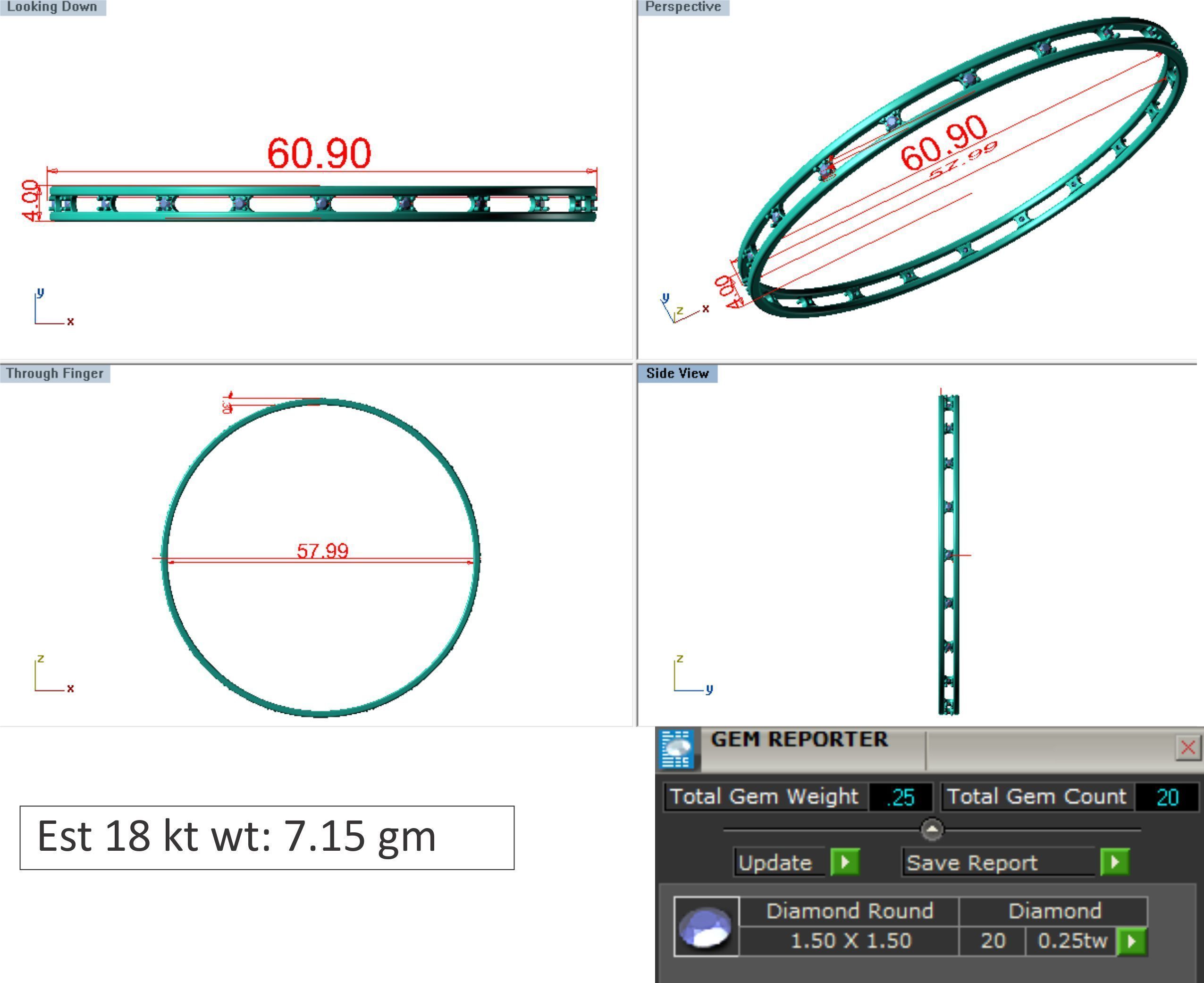 25 PCS TOP RATED BANGLE COLLECTION 3D print model_12
